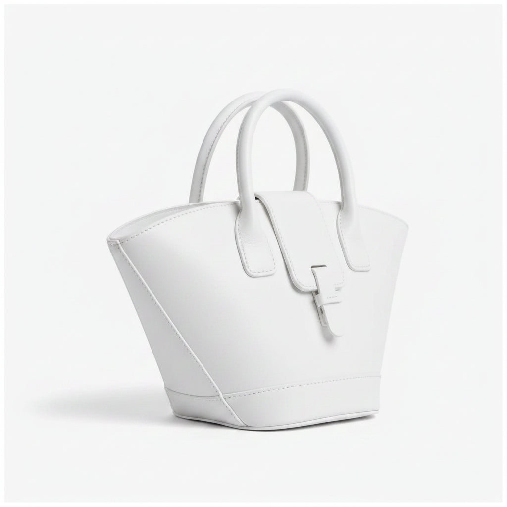 Mini Sculptural Fan-Shape Mini Tote & Shoulder Bag