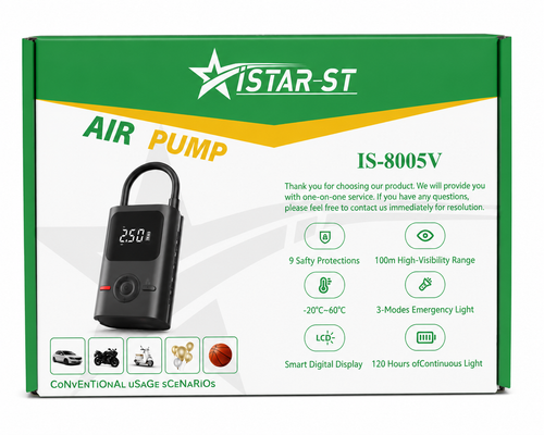 Istar Wireless Portable Air Pump Car, Motorcycle, Ball, Balloon Pump