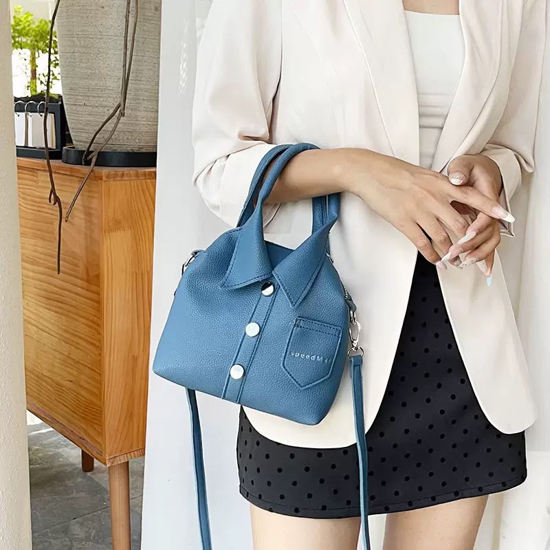 3D button-down shirt design shoulder Purse