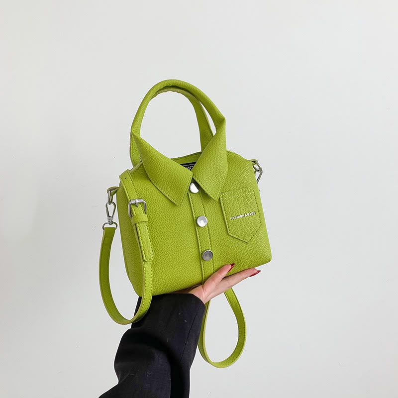 3D button-down shirt design shoulder Purse