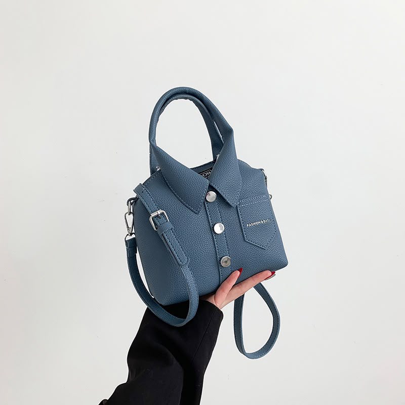 3D button-down shirt design shoulder Purse