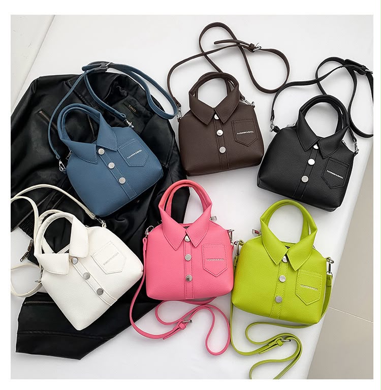 3D button-down shirt design shoulder Purse