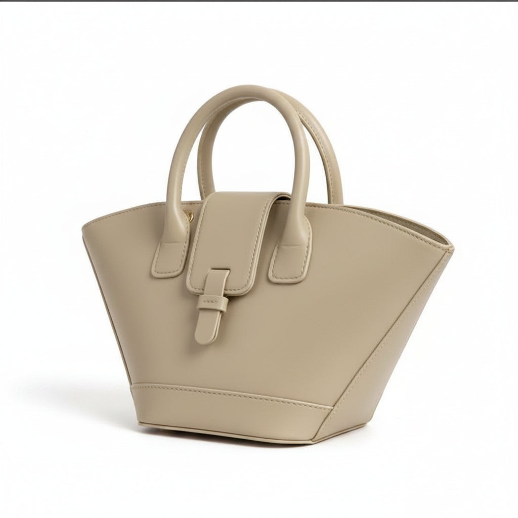 Mini Sculptural Fan-Shape Mini Tote & Shoulder Bag