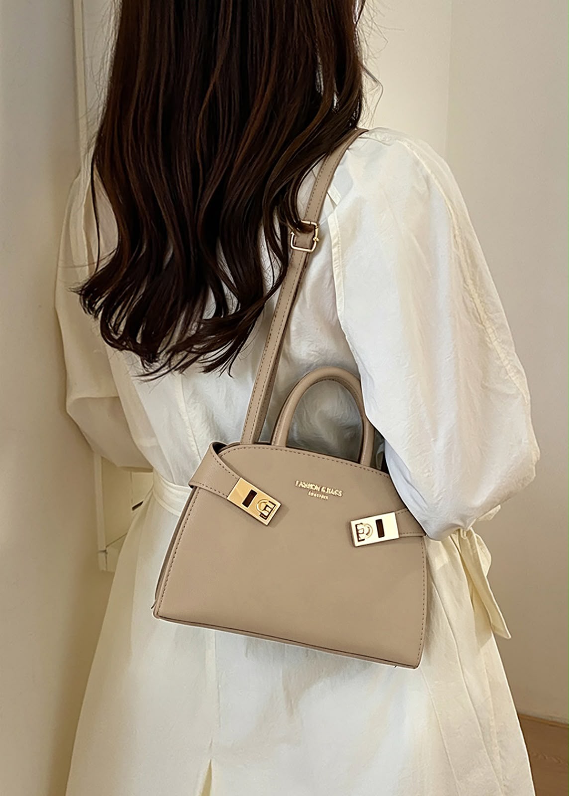 PU Leather Shell Handbag