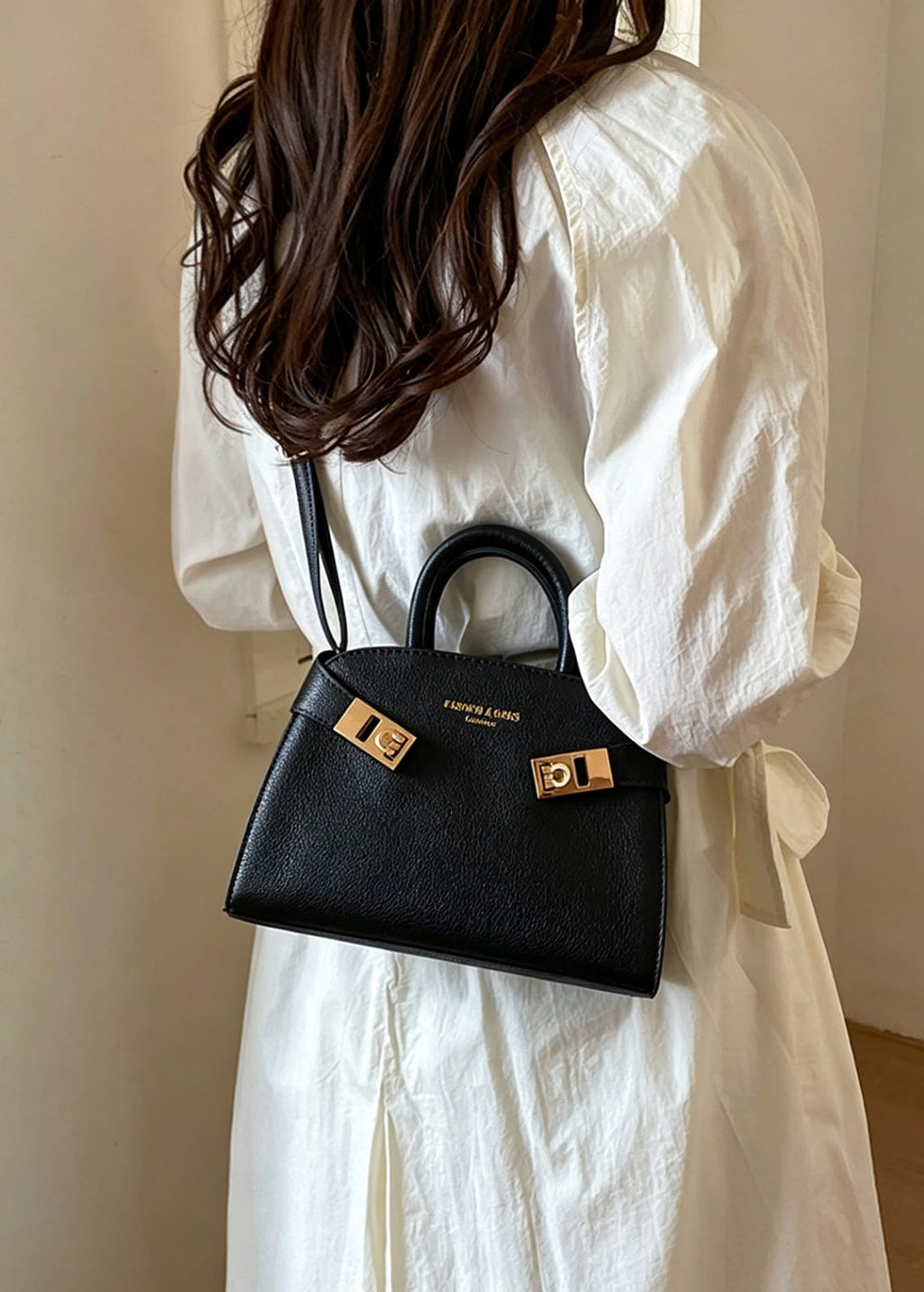 PU Leather Shell Handbag
