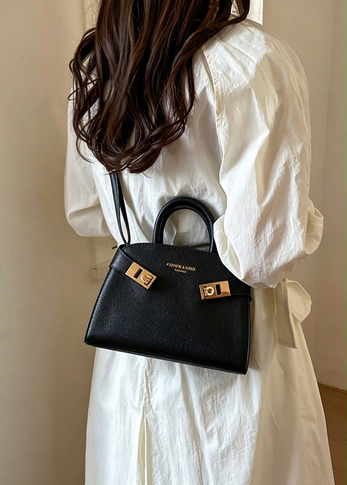 PU Leather Shell Handbag