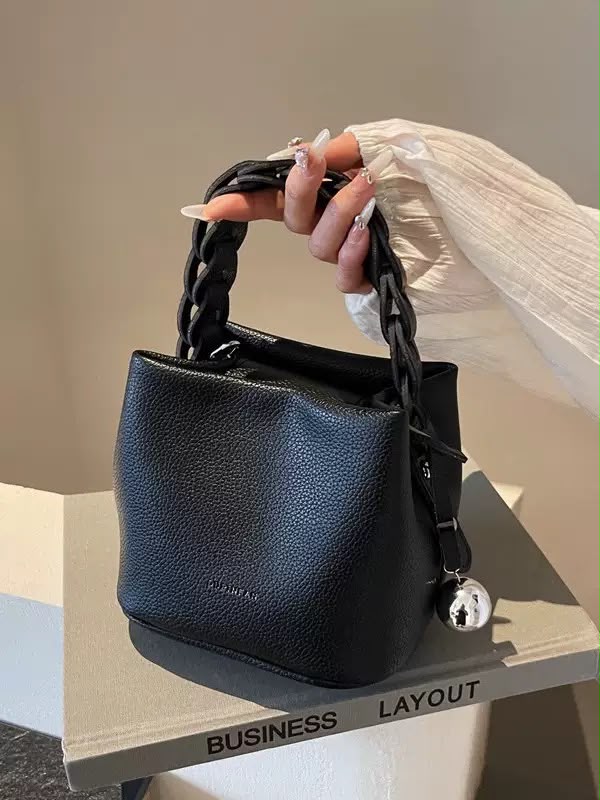 Shiyinman Bag textured bucket bag