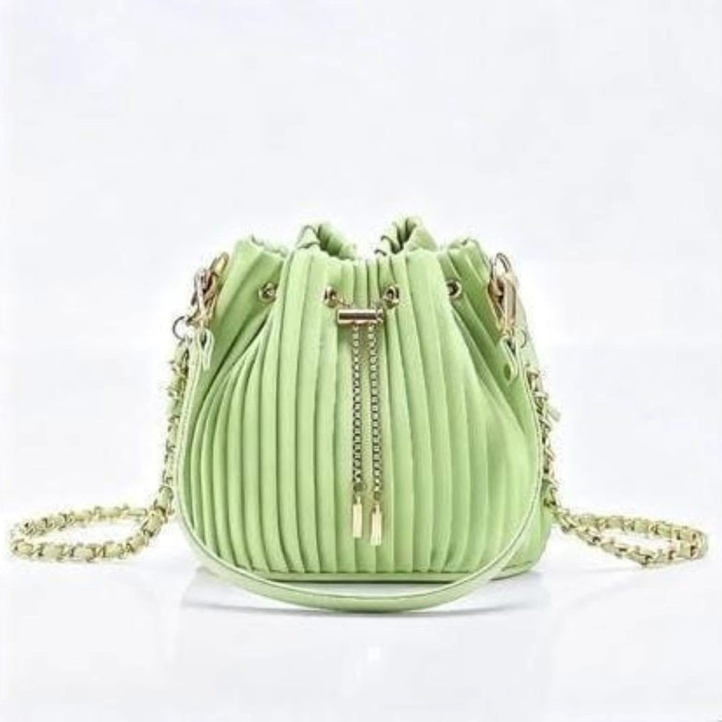 Mini Pleated bucket bag