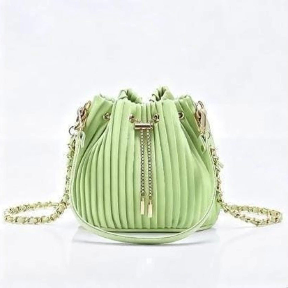 Mini Pleated bucket bag