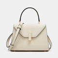 Structured trapezoid silhouette bag