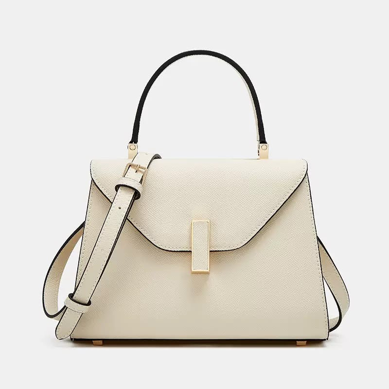 Structured trapezoid silhouette bag