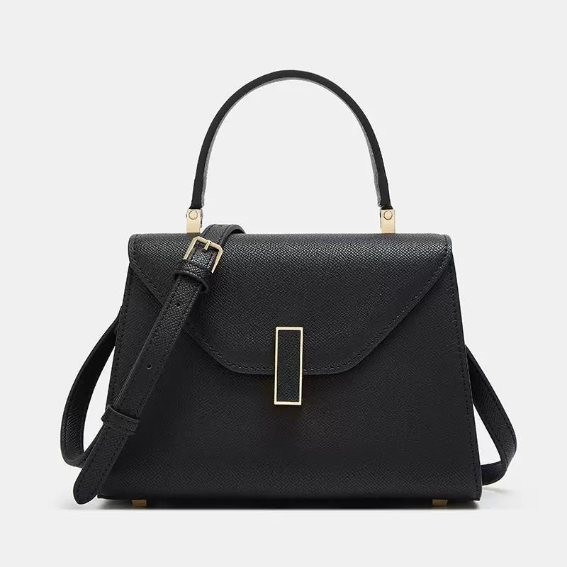 Structured trapezoid silhouette bag