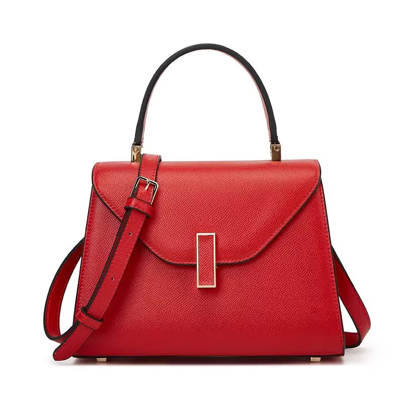 Structured trapezoid silhouette bag