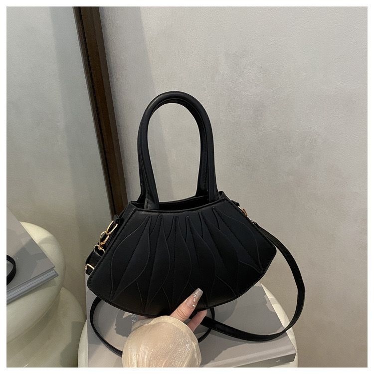Faux-leather handbag