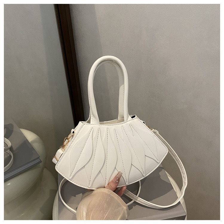 Faux-leather handbag