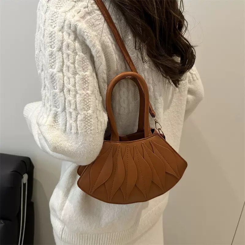 Faux-leather handbag