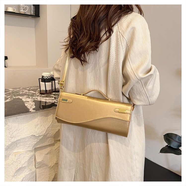 Sleek structured handbag