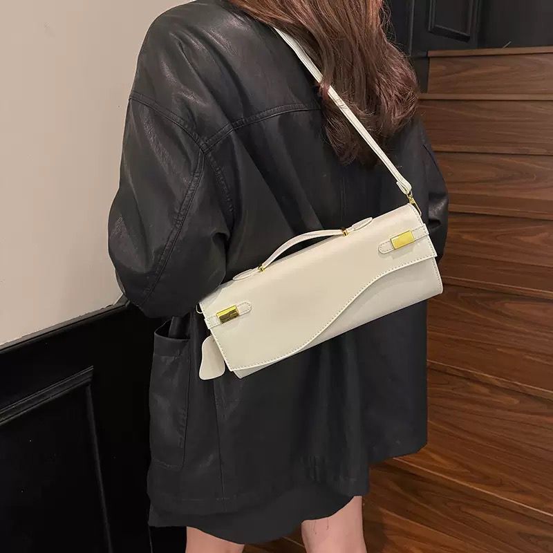 Sleek structured handbag