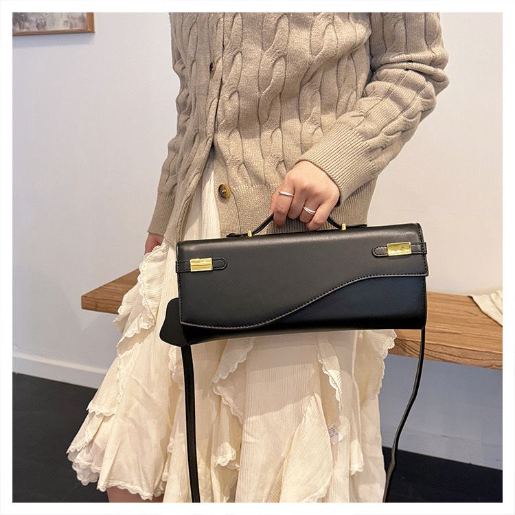 Sleek structured handbag